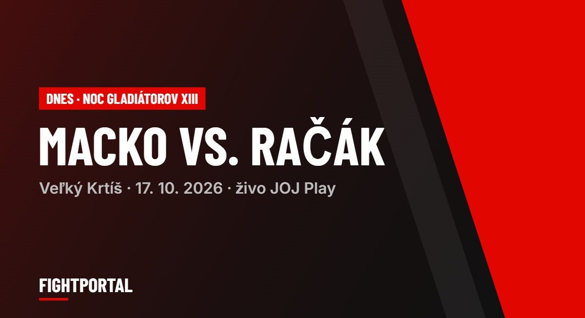 Noc gladiátorov XIII Veľký Krtíš 17. 10. 2026 – Macko vs. Račák