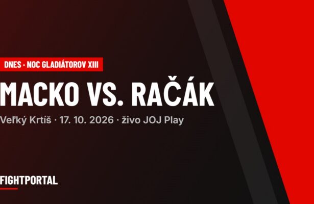 Noc gladiátorov XIII Veľký Krtíš 17. 10. 2026 – Macko vs. Račák