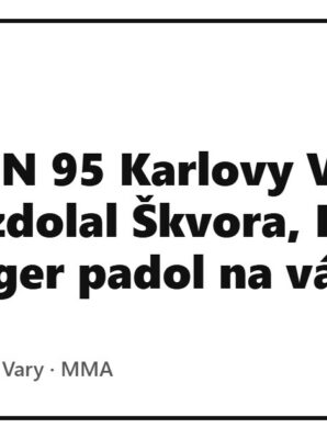 OKTAGON 95 Karlovy Vary: Narkun zdolal Škvora, Kincl – Humburger padol na váhe