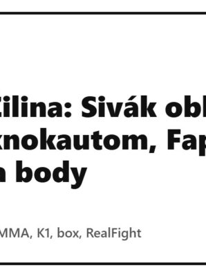 RFA 34 Žilina: Sivák obhájil titul K1 knokautom, Fapšo vyhral na body