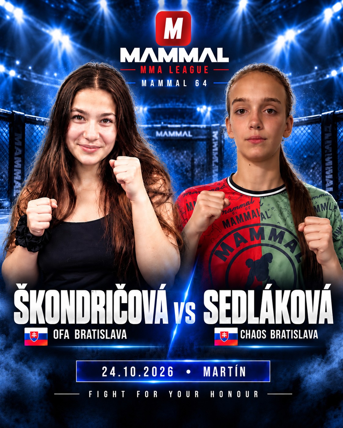 Diana Škondričová (OFA Bratislava) vs Tamara Sedláková (Chaos Bratislava)